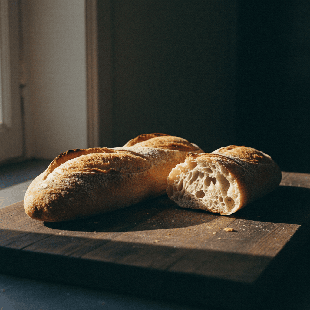 A golden-brown loaf of whole wheat sourdough, scored decoratively.